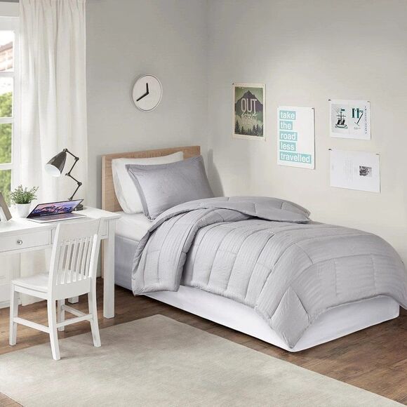 Intelligent Design Extended Ultra Soft Drop 36" Dorm Bedskirt, Twin-XL, White - Picture 2 of 4